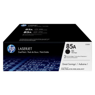 HP 85A CE285AD 2 db fekete (black) eredeti toner