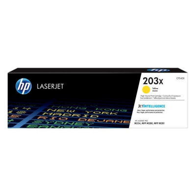 HP 203X CF542X sárga (yellow) eredeti toner