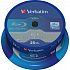 VERBATIM BD-R SL Datalife (25 csomag)Blu-Ray/orsó/6x/25GB FEHÉR KÉK FELÜLET