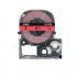 Epson LK-3RBP, SC9RW, C53S653001, 9mm x 9m, fekete nyomtatás / piros alapon, kompatibilis szalag