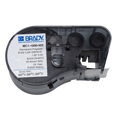 Brady MC1-1000-422 / 131595, címkék, 25.40 mm x 7.62 m