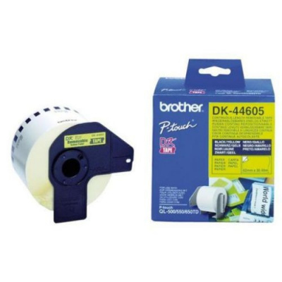 Brother DK-44605, 62mm x 30,48m, sárga papírtekercs
