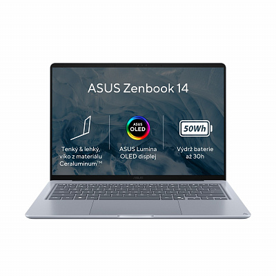 ASUS Zenbook 14/UX3480QA-OLED077W/Snapdragon X X1 26 100/14"/WUXGA/16GB/512GB/Adreno/W11H/Kék/2R