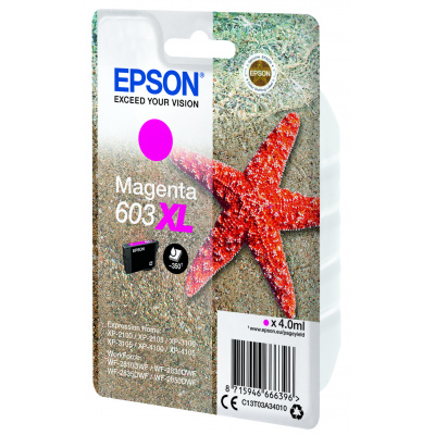 Epson 603XL C13T03A34010 bíborvörös (magenta) eredeti tintapatron