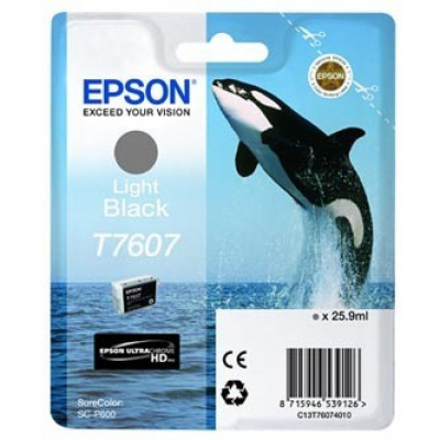 Epson T7607 T76074010 világos fekete (light black) eredeti tintapatron