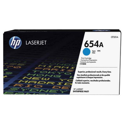 HP 654A CF331A cián (cyan) eredeti toner