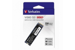 Verbatim 49362 Vi560, Belső SSD meghajtó, 256GB, SATA III, 560 MB/s-R, 460 MB/s-W, fekete