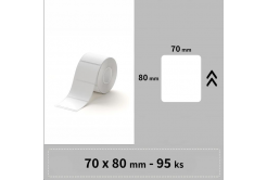 Niimbot A2A28228401 címkék RP 70x80mm 95db Fehér a B3S esetében