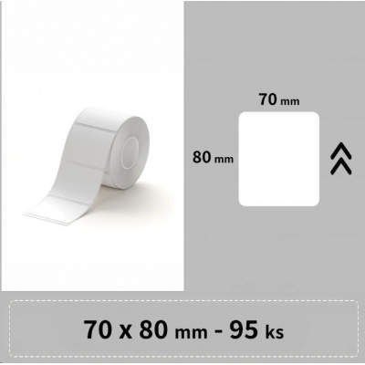 Niimbot A2A28228401 címkék RP 70x80mm 95db Fehér a B3S esetében