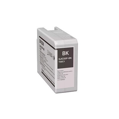 Epson SJIC55-BK C13T58C140 ColorWorks készülékhez, fekete (black) eredeti patron