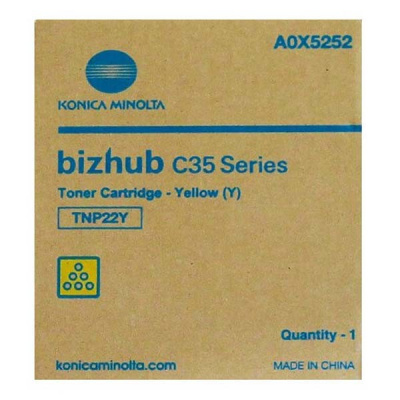 Konica Minolta TNP-22Y sárga (yellow) eredeti toner