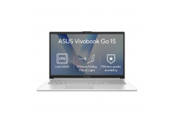 ASUS Vivobook Go 15/E1504TA-BQ163W/N150/15,6"/FHD/8GB/128GB/Intel int/W11H/Ezüst/2R