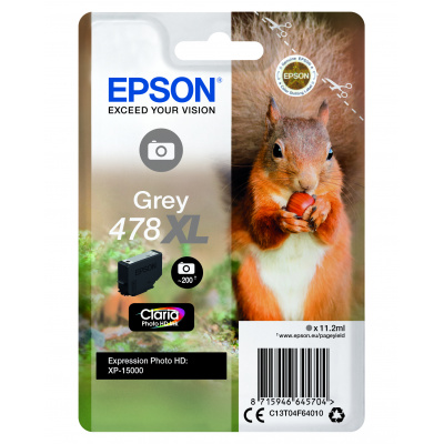 Epson 478XL C13T04F64010 szürke (grey) eredeti tintapatron