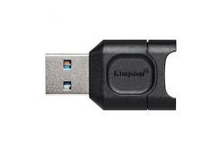 Kingston vonalkódolvasó USB 3.0 (3.2 Gen 1), MobileLite Plus microSD, microSD, külső, fekete, csatlakozó USB A