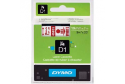 Dymo D1 45805, S0720850, 19mm x 7m, piros nyomtatás / fehér alapon, eredeti szalag