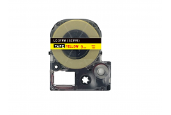 Epson LC-SC9YR, 9mm x 8m, piros nyomtatás / sárga alapon, utángyártott szalag
