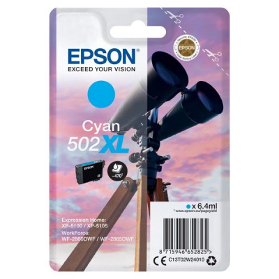 Epson 502XL T02W240 cián (cyan) eredeti tintapatron