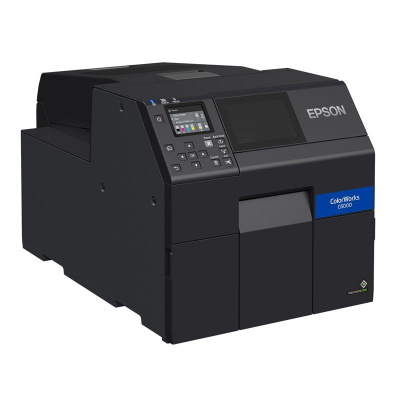 Epson ColorWorks C6000Ae (mk) C31CH76102MK, színes címkenyomtató, cutter, disp., USB, Ethernet, black