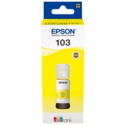 Epson eredeti tintapatron C13T00S44A, 103, yellow, 65ml, Epson EcoTank L3151, L3150, L3111, L3110