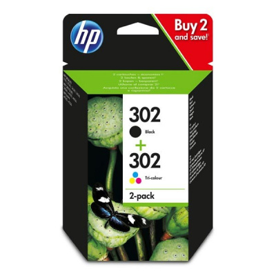 HP 302, X4D37AE multipack eredeti tintapatron