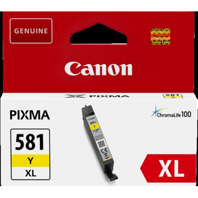 Canon CLI-581Y XL sárga (yellow) eredeti tintapatron