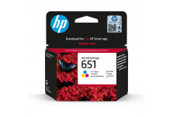 HP 651 C2P11AE#BHK színes (CMY) eredeti tintapatron
