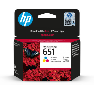 HP 651 C2P11AE#BHK színes (CMY) eredeti tintapatron