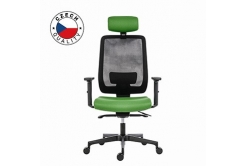 Powerton ERGO LUCIE Kancelářské ergonomické křeslo, Zelené