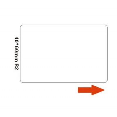 Niimbot A2A68651201, 40x60mm, 125db, fehér önragasztó címkék