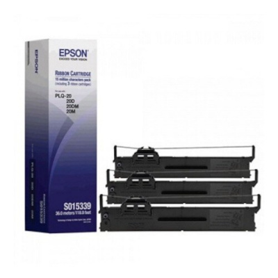 Epson C13S015339, fekete, eredeti festékszalag, 3db