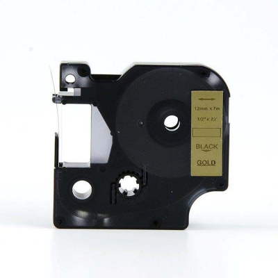 Dymo 53723, 24mm x 7m fekete nyomtatás / arany alapon, kompatibilis szalag 