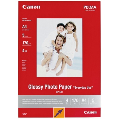 Canon Matte Photo Paper, fotópapírok, matt, fehér, A4, 170 g/m2, 5 db, 7981A042, inkoustový