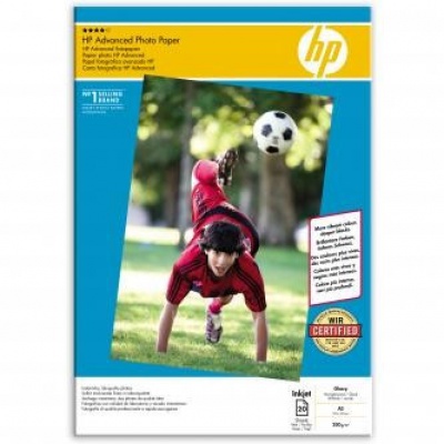 HP Advanced Glossy Photo Paper, fotópapírok, fényes, zdokonalený, fehér, A3, 250 g/m2, 20 db, Q8