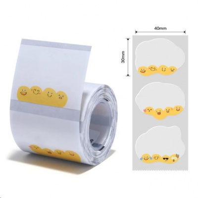 Niimbot címkék T 1EA00704601, 41x31mm 220db Emoji a B21, B21S, B3, B1S esetében