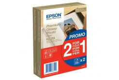 Epson S042167 Premium Glossy Photo Paper, fotópapírok, fényes, fehér, 10x15cm, 4x6", 255 g/m2, 2x40
