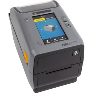 Zebra ZD611 ZD6A123-T0EBR2EZ TT, 12 dots/mm (300 dpi), címkenyomtató, RFID, EPLII, ZPLII, USB, BT, Ethernet, Wi-Fi, black (Utód GC420t)