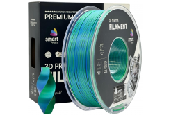 Smart Print FG-S111-E1, 3D filament, PLA Silk, 1,75mm, 1000g, Dual Color, Többszínű (Oceans embrace)