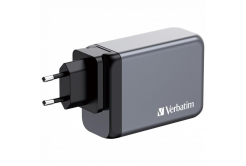 VERBATIM GaN Nabíječka do sítě GNC-200, 200W, 3x USB-C, 1x USB