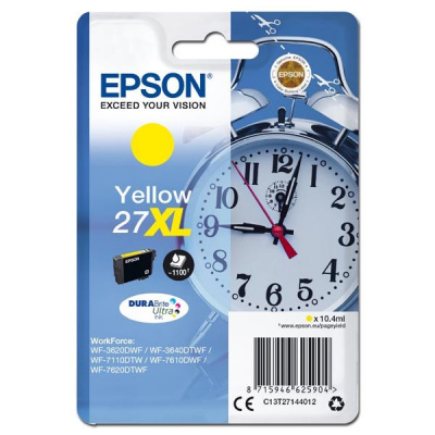 Epson 27XL T2714 sárga (yellow) eredeti tintapatron