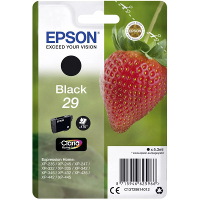 Epson T29 C13T29814012 fekete (black) eredeti tintapatron
