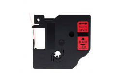 Dymo 40917, S0720720, 9mm x 7m fekete nyomtatás / piros alapon, kompatibilis szalag 