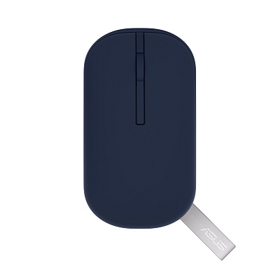 ASUS Marshmallow MD100 Lite/Utazási/Optikai/1 600 DPI/USB+BT/Kék