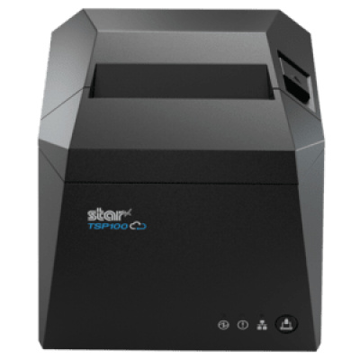 Star TSP143IV-UE SK 39473390 blokknyomtató, Linerless, CloudPRNT, 8 dots/mm (203 dpi), cutter, linerless, LTS, USB, Ethernet, kit, grey