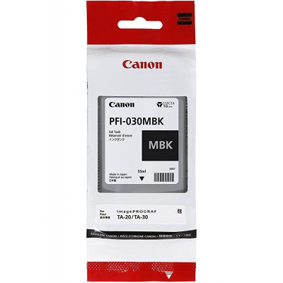 Canon eredeti tintapatron PFI-030MBK, matt black, 55ml, 3488C001, Canon iPF TA-20, iPF TA-30