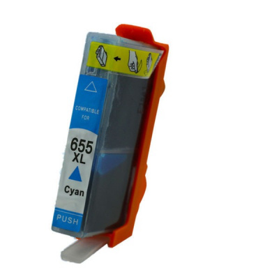 Utángyártott tintapatron a HP 655XL CZ110A cián (cyan) 