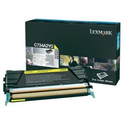 Lexmark C734A2YG sárga (yellow) eredeti toner