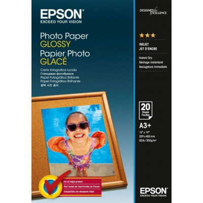 Epson Photo Paper Glossy C13S042535, 200 g/m2, A3+, fényes, fehér, fotópapír