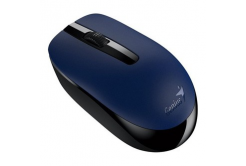 Genius Egér NX-7007 31030026405, 1200DPI, 2.4 [GHz], optikai, 3 gomb, vezetéknélküli USB, fekete-kék, AA