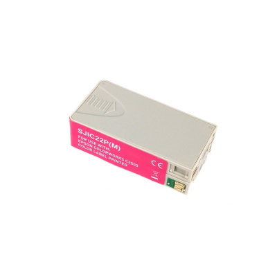 Epson S020603, SJIC22P(M) pro ColorWordb, bíborvörös (magenta) kompatibilis tintapatron