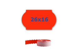 Árcímkék fogók címkézéséhez, 26mm x 16mm, 700db, piros jelzés